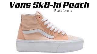 Tênis Vans Sk8hi Tapered Stackform Color Block Peach [upl. by Yrrad]