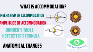 Mechanism of accommodationAmplitude of accommodation [upl. by Igiul]