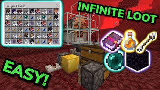 BEST SIMPLE 121 PIGLIN BARTERING FARM TUTORIAL in Minecraft Bedrock MCPEXboxPSSwitchPC [upl. by Elleved]