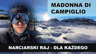 MADONNA DI CAMPIGLIO  perfekcyjne TRASY NARCIARSKIE idealne WARUNKI i gwarancja POGODY [upl. by Nodyarg]