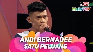 Andi Bernadee Satu Peluang I Sambil nyanyi tahan gelak dgn perangai Nabil  Persembahan Live MeleTOP [upl. by Adnarram]