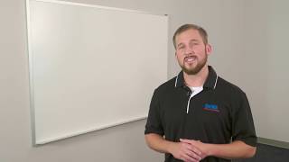 Whiteboard Installation HowTo with our New Easy Tray Install System  OptiMA Dry Erase Products [upl. by Lin]