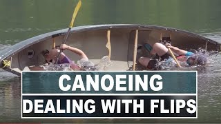 How to Deal with a Flipped Canoe  Canoe Rescue Techniques [upl. by Nawrocki]