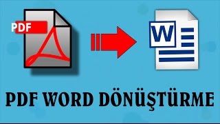 PDF Dosyasını Worde Çevirme Nasıl Yapılır   PDF Converter [upl. by Sollows]