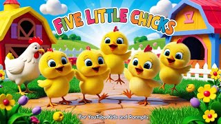 “🐥🎶 Five Little Chicks Dance Party  Sing Along Nursery Rhymes for Kids” [upl. by Hirai943]