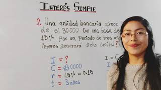 TASA DE INTERÉS SIMPLE  aprende con ejercicios súper sencillos [upl. by Herahab]