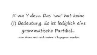 Japanisch lernen  Lektion 1a [upl. by Felicidad]