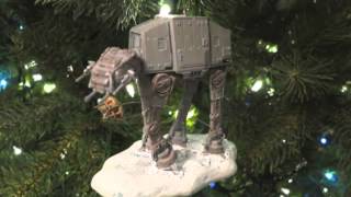 2006 Hallmark Imperial ATAT and Rebel Snowspeeder Ornament [upl. by Allisan]