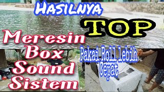 Cara MERESIN  fiberglass  Box Sound Sangat Mudah Cepat Dan Hasilnya Memuaskan  Box Cla Custom [upl. by Dorri]