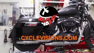 HowTo BagsterTail saddlebag mount for Sportster [upl. by Murdocca104]