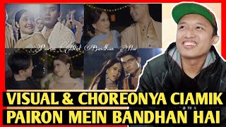 Visual amp Choreonya ciamik  parodi India PAIRON MEIN BANDHAN HAI by MARBELLA QUEEN  REACTION [upl. by Rezzani]