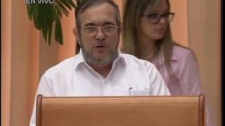 Discurso de Timoleón Jiménez en la firma de acuerdos de paz Colombia [upl. by Matless]