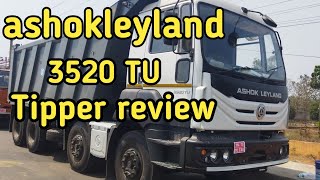 2022 ashokleyland bs6 3520TU tipper review  AVTR spec price [upl. by Ronen]