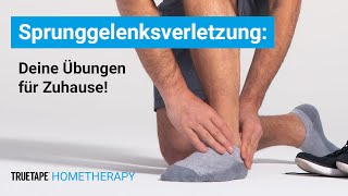 Sprunggelenk stabilisieren  Deine Übungen für zu Hause I TRUETAPE® Hometherapy [upl. by Ahsito]