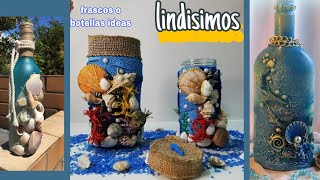 Decora y recicla â™»ï¸frascos de vidrio o botellas  como decorar frascos de cafÃ© [upl. by Eniamahs176]