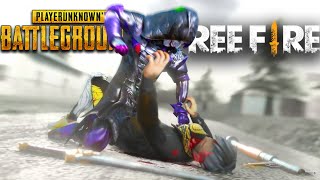 Pubg vs Freefire  War 🔥 Animated Movie 😈 [upl. by Evad]