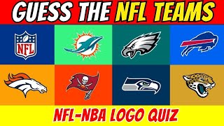 GUESS THE NFL TEAM by LOGO🏀🏈 NFL amp NBA Logo Quiz🏀🏈 [upl. by Ahsiek]