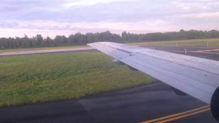 Delta Air Lines Mesaba Saab 340 Takeoff from Hibbing Airport [upl. by Atikel431]