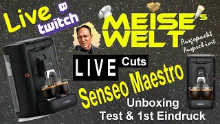 Senseo Maestro 1  WTF  Unboxing Test amp Erster Eindruck Live Cut [upl. by Hammock]