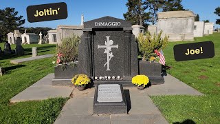 Joe DiMaggios Grave and the Cemetery City of Colma  San Francisco Walk [upl. by Hacker]