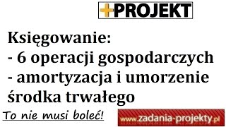 Księgowanie 6 op amortyzacja i umorzenie środka trwałego  typowe operacje klasyczne [upl. by Connors]