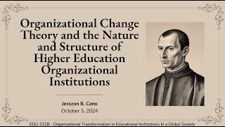 Organizational Change Theory and the Nature and Structure of HEIs [upl. by Akieluz]