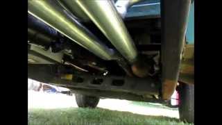 1968 GMC converted to 2500HD chassis part 11 Exhaust FrankenTruckHD [upl. by Eluk515]