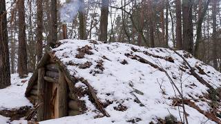 from abandoned to cozy  build underground abandoned dugout survival shelter  no talking [upl. by Lyn]