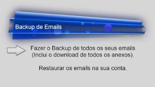 Como fazer backup de emails Hotmail Gmail e Yahoo by SafePC Tuga [upl. by Dorise]