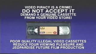 Video Piracy Warning VHS Capture Reverse [upl. by Karyl]