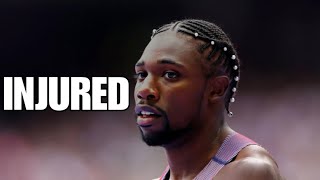 Noah Lyles Injured After 200m Semifinal [upl. by Fahy592]