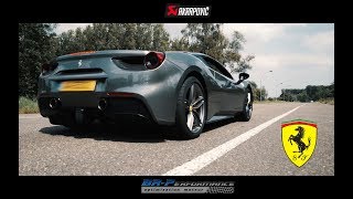 Ferrari 488 GTB AKRAPOVIC sounds More coming soon [upl. by Neoma]