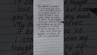 My hearts stereo lyrics [upl. by Beaufert52]