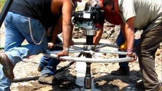 Man Portable Core Drilling with Hammerhead Rock Tools Wagon Wheel Drill [upl. by Loveridge924]