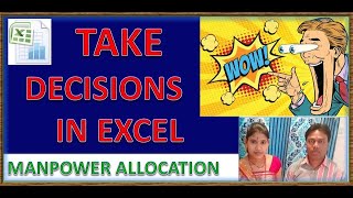 solver decision tool in excel manpower allocation  best hr software solver in excel [upl. by Thgiwed]