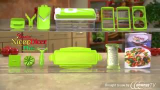 Nicer Dicer Genius NicerDicer Plus As Seen on TV Multi Chopper 12 Pieces  Product Tour [upl. by Uund]