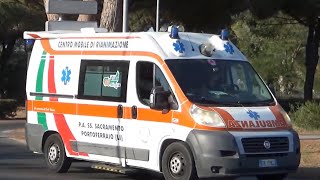 Ambulanza Fiat Ducato xc250 Pubblica assistenza Pa Ss Sacramento Portoferraio in Sirena [upl. by Mina]