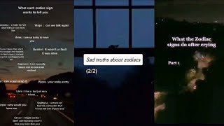 sad truth about your zodiac signs 🤧  tiktok zodiac [upl. by Horten]