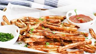 Crispy Air Fryer French Fries  Homemade Recipe [upl. by Eignav]