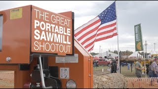 2017 Great Portable Sawmill Shootout  WoodMizer [upl. by Ardnoet]