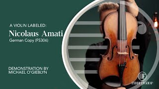 Antique Nicolaus Amati Copy Violin [upl. by Sualokin]