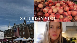 my first YouTube video hot yoga farmers market cooking at home [upl. by Luciana]