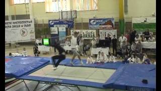 Kamil i Krystian  Bracia Kłeczek Mam talent trampoline show [upl. by Emalee]