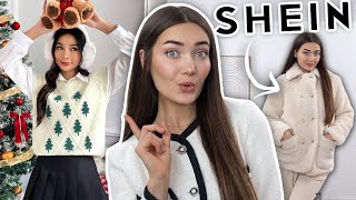 HUGE SHEIN WINTER CLOTHING HAUL SOOO MANY CUTE ITEMS AD [upl. by Grimbly]