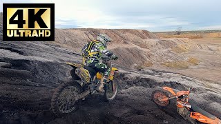 Freeride Motocross Enduro Hillclimb Tagebau Profen Oktober 2019 GoPro Hero 1 und Hero 7 Black [upl. by Naujid]