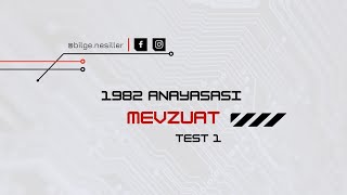 1982 ANAYASASI TEST 1 [upl. by Alene]