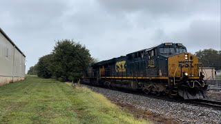 CSX ES44AH 935 w Sharp K5HL Leads Manifest M54125 on 92624 [upl. by Roddy]