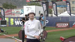 Kim Moon Jung v Ki Bo Bae – recurve women’s gold final  Odgen 2010 Archery World Cup stage 3 [upl. by Lesak692]