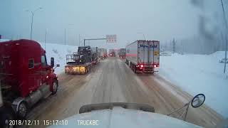 Rapidly Changing Conditions on Coquihalla Highway Time Lapse 60min in to 230 [upl. by Nnylirret]