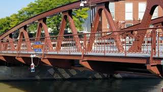 Fairport Lift Bridge rises for the Colonial Belle  Fairport NY  10022021SAT [upl. by Nahtnahoj]